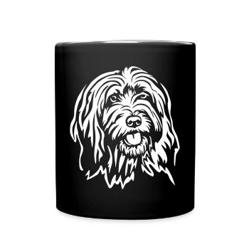 Gos d'atura Catala Kopf "Black Edition" - Tasse einfarbig - Schwarz - Vorne