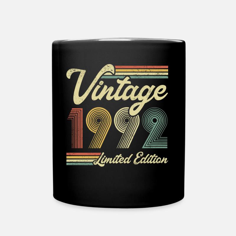 1992 Vintage Retro Cadeau d’anniversaire - Mug uni - noir