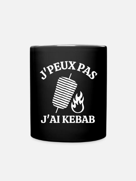 kebab, manger un kebab, KEBAB - Mug uni - noir