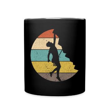 Climbing Climbing Mountaineering Climbing wall - Full Colour Mug - black - Front