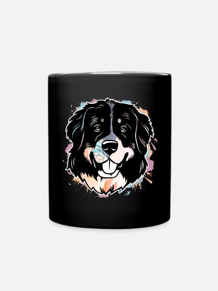 Berner Sennenhund - Tasse einfarbig - Schwarz