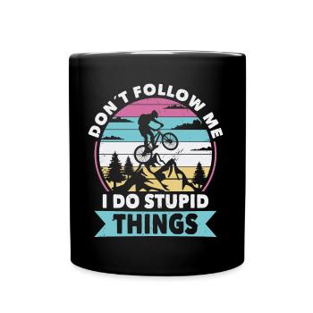 Don t follow me cycle - Tasse einfarbig - Schwarz - Vorne