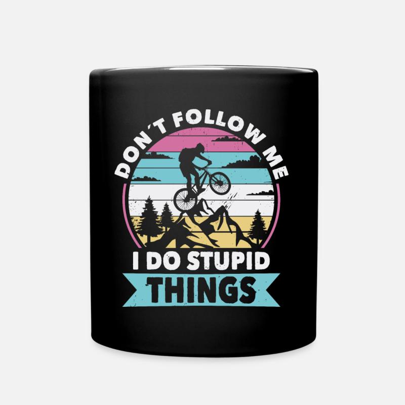 Don t follow me cycle - Full Colour Mug - black