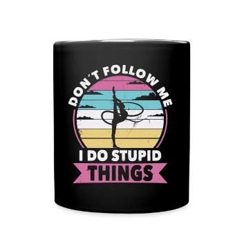 Don t follow me gymnastic - Tasse einfarbig - Schwarz - Vorne