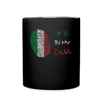 Italy Dna flag of italy Italien - Tasse einfarbig - Schwarz - Vorne