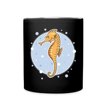 Sea horse - Full Colour Mug - black - Front