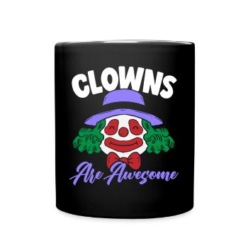 Les clowns sont géniaux cirque fête d’anniversaire comédie - Mug uni - noir - Devant