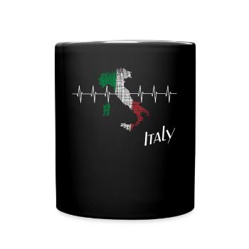 Italy italy - Tasse einfarbig - Schwarz - Vorne