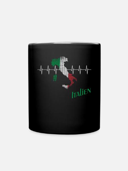 Italien italien - Tasse einfarbig - Schwarz
