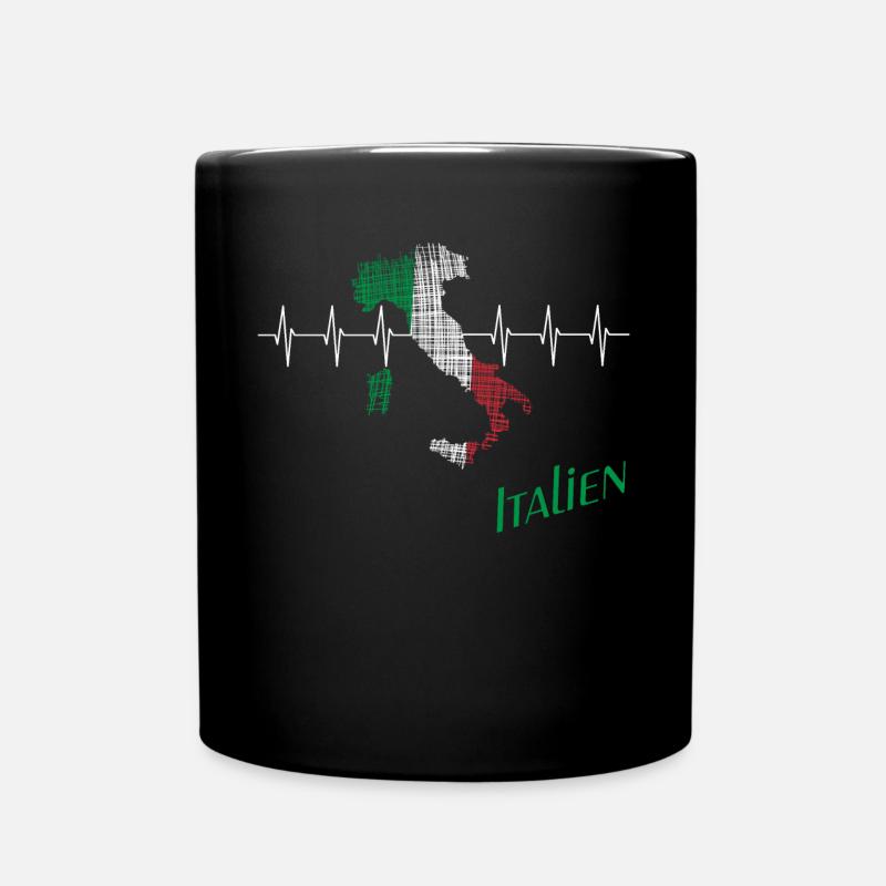 Italien italien - Tasse einfarbig - Schwarz
