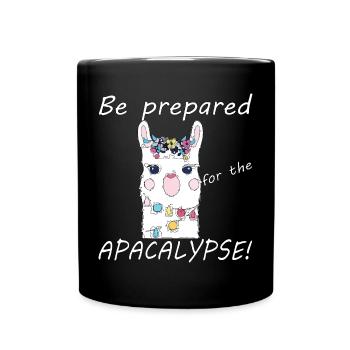 Be prepared for the alpacalypse - Full Colour Mug - black - Front