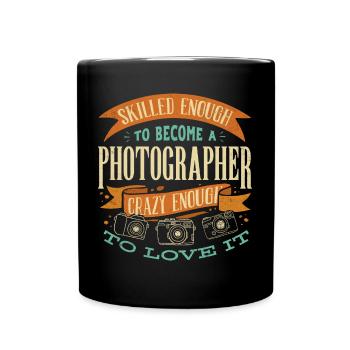 Photographer Camera Photography - Tasse einfarbig - Schwarz - Vorne