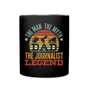 Journalist Journalism Father - Full Colour Mug - black - Front
