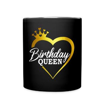 Birthday Queen - Cadeau d’anniversaire - Mug uni - noir - Devant