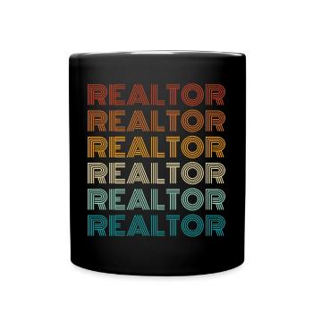 Realtor - Real Estate Agent - Full Colour Mug - black - Front