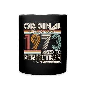 Août 1973 Vintage Rétro Anniversaire Vintage - Mug uni - noir - Devant