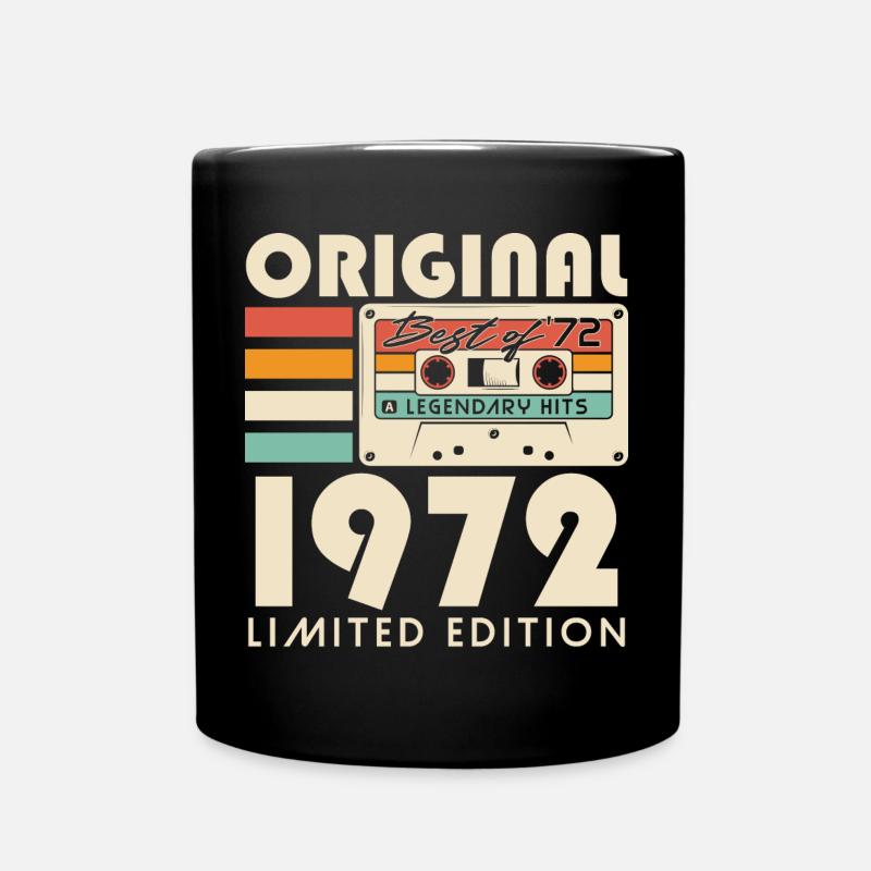 Original 1972 Vintage Vintage Rétro Anniversaire - Mug uni - noir