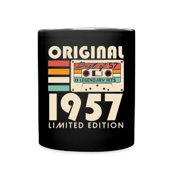 Original 1957 Vintage Vintage Rétro Anniversaire - Mug uni - noir - Devant
