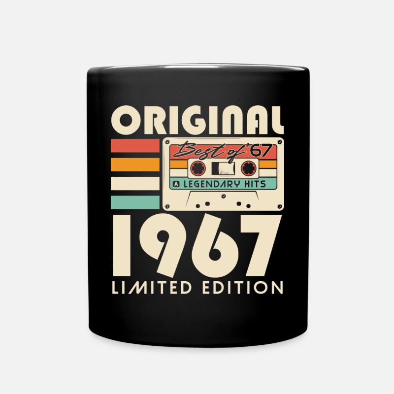 Original 1967 Vintage Vintage Rétro Anniversaire - Mug uni - noir