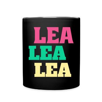 Lea Geburtstag Name Vorname Geschenke Leachen - Tasse einfarbig - Schwarz - Vorne