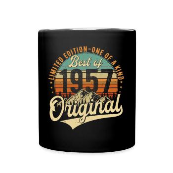Original 1957 Vintage Anniversaire Rétro - Mug uni - noir - Devant