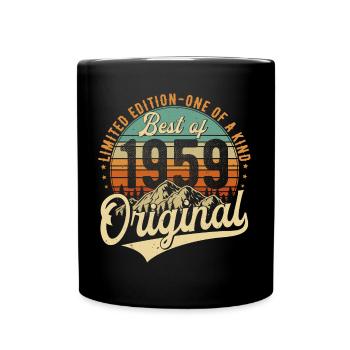 Original 1959 Vintage Anniversaire Rétro - Mug uni - noir - Devant
