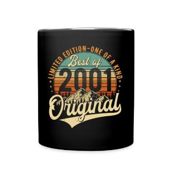 Original 2001 Vintage Anniversaire Rétro - Mug uni - noir - Devant