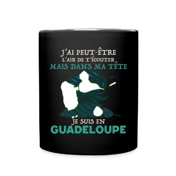 Message Guadeloupe Humour Antillais Antillaise - Mug uni - noir - Devant