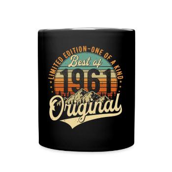 Original 1961 Vintage Anniversaire Rétro - Mug uni - noir - Devant
