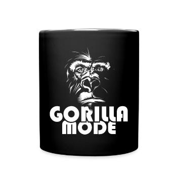 Monkey Gorilla Icon Illustration Logo icon Graphic - Full Colour Mug - black - Front