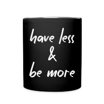 Minimalism - Full Colour Mug - black - Front