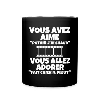 météo, climat, changement climatique - Mug uni - noir - Devant