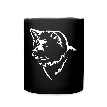 Akita Head "Black Edition" - Full Colour Mug - black - Front