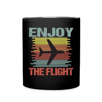 Airplane Fly Vacation - Mug uni - noir - Devant