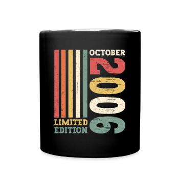 October Vintage 2006 16th Birthday Gift Cool - Full Colour Mug - black - Front