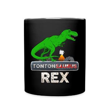 Tonton saurus Rex Humour Dinosaure Futur Oncle - Mug uni - noir - Devant