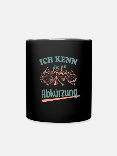 Ich kenn da ne Abkürzung Gondel lustig - Mug uni - noir