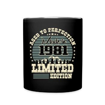 1981 Limited Edition - Tasse einfarbig - Schwarz - Vorne