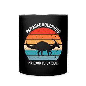 Dinosaur Motif for Paleontologists - Full Colour Mug - black - Front