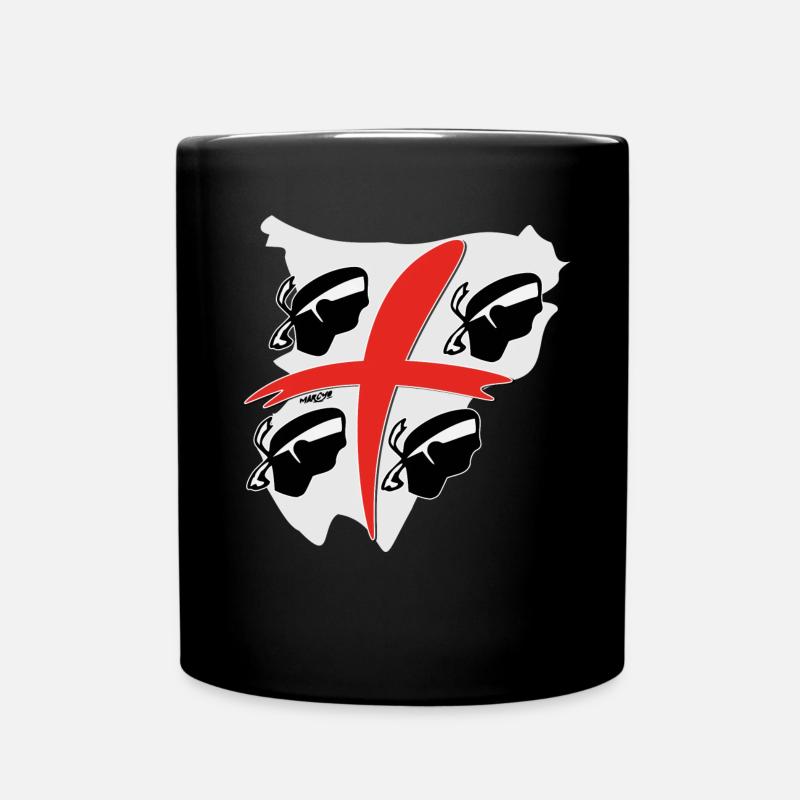 Sardinien mit 4 Mauren - Tasse einfarbig - Schwarz