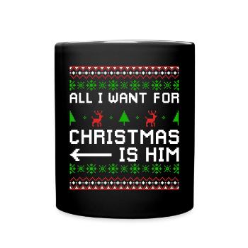 Noël Dicton Amour Couples Cadeau de couple - Mug uni - noir - Devant