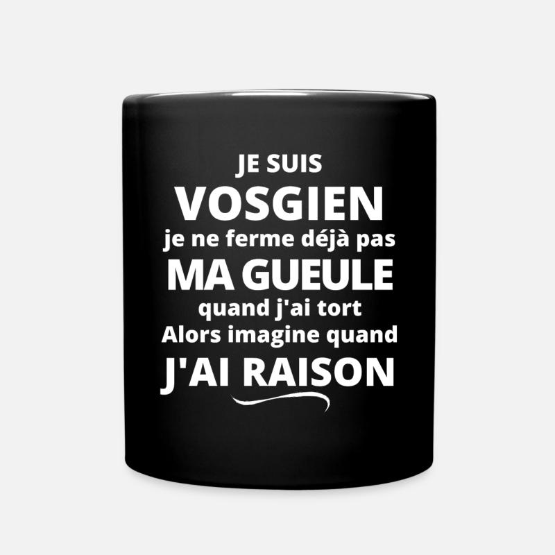 Vosges, Vosgien, je suis Vosgien - Mug uni - noir