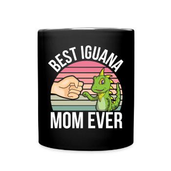 Iguana Pets | Reptiles Reptile Animals Gift - Full Colour Mug - black - Front