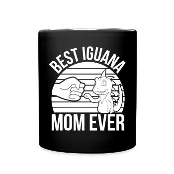 Leguan Liebhaber - Tasse einfarbig - Schwarz - Vorne