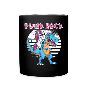 Punkrock Musik Punker Punkrock Irokesenschnitt - Tasse einfarbig - Schwarz - Vorne