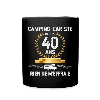 Camping-Car Et Papa Une Histoire Depuis 40 Ans - Mug uni - noir - Devant