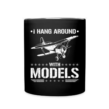 RC Plane Männer Modellflugzeug - Tasse einfarbig - Schwarz - Vorne