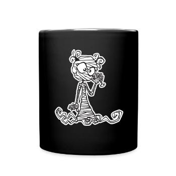 Vampir-Mumie - Tasse einfarbig - Schwarz - Vorne