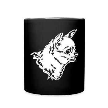 Chihuahua Head « Black Edition » - Mug uni - noir - Devant
