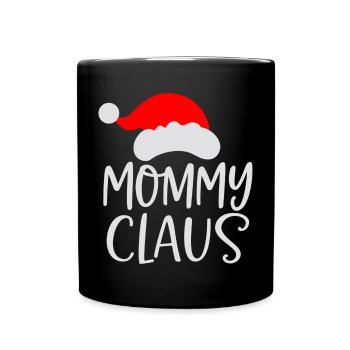 Mama Mutter Weihnachtsmann Lustig T-Shirt - Tasse einfarbig - Schwarz - Vorne